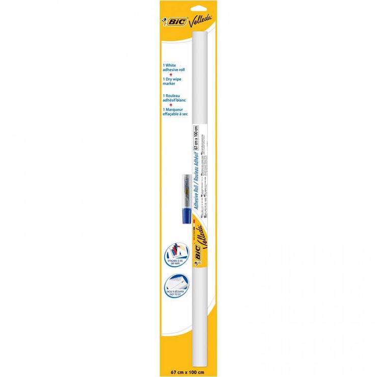 Rotllo pissarra blanca 1 m Bic Velleda