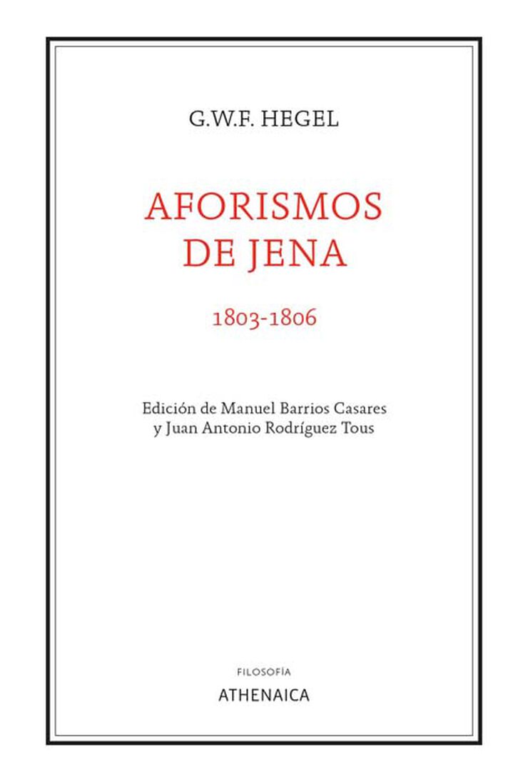 Aforismos de Jena (1803-1806)