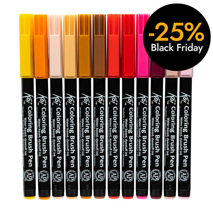 Retoladors Brush Koi 24 colors