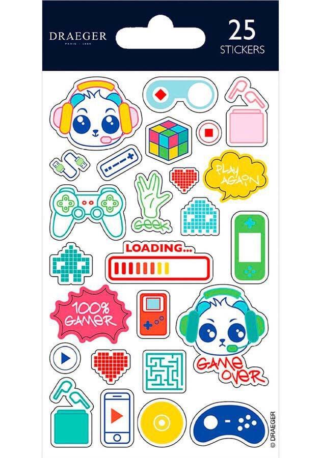 Pegatinas Draeger Videojuegos 25u