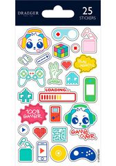 Pegatinas Draeger Videojuegos 25u