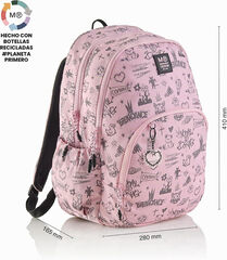 Mochila Triple MQR Oslo Not Boring Rosa