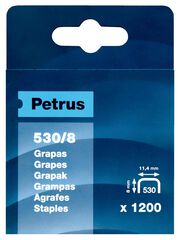 Grapas Petrus 530/8 para clavadora 1200u