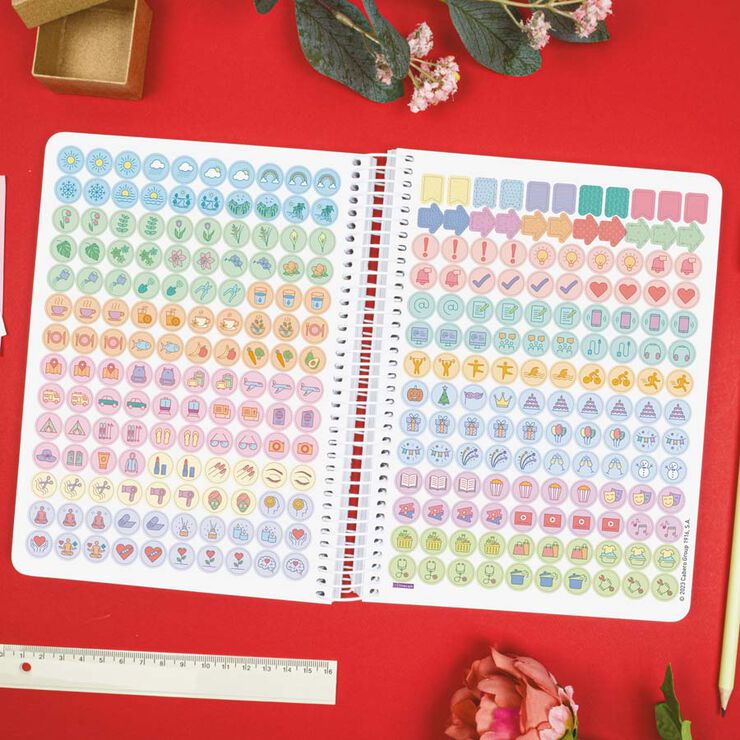 Agenda Finocam Cloe E10 dia/p&agrave;g cat 2026 verd