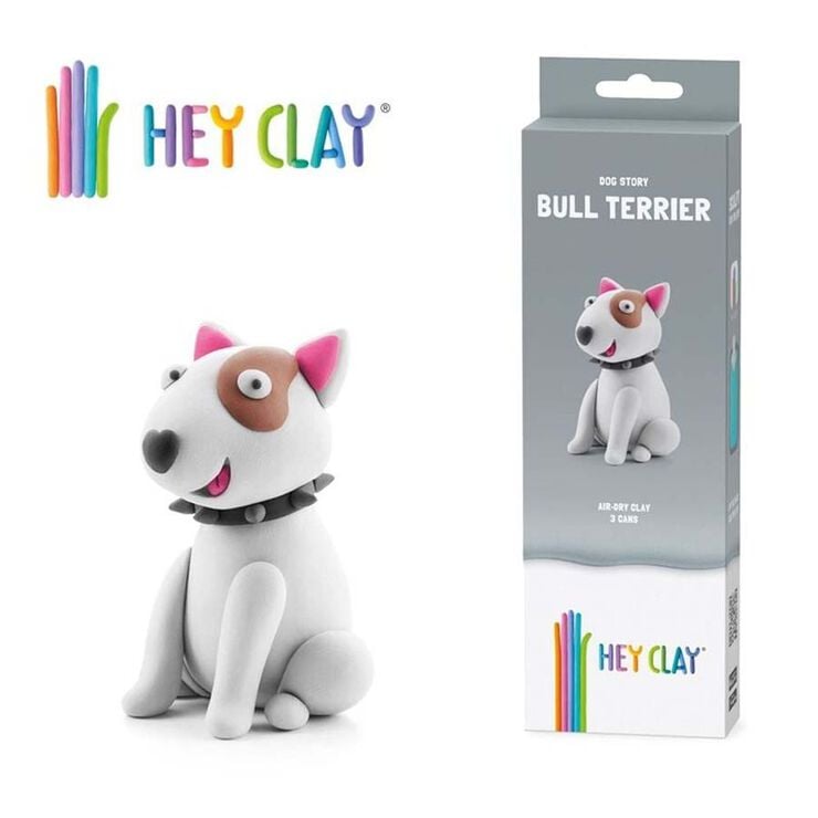 Plastilina Heyclay Gos Bull Terrier 3 pots