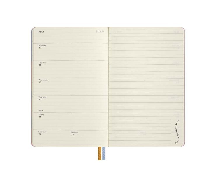 Agenda Moleskine tapa dura setmanal Large 2027 Al&iacute;cia