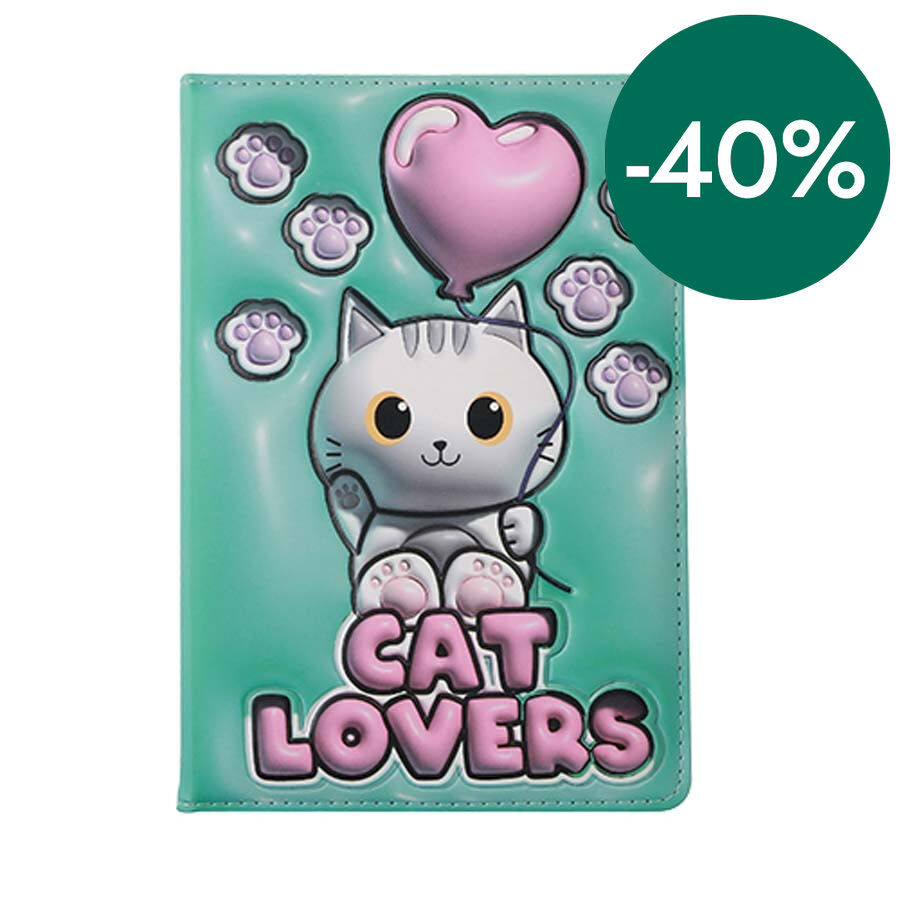 Libreta 3D iTotal White Cat