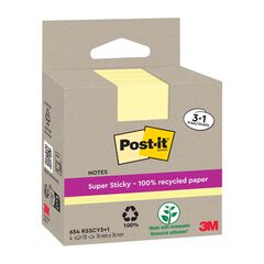 Bloc Post-it reciclat 76x76mm 3+1u