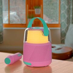 Altavoz con Micrófono Wondee rosa