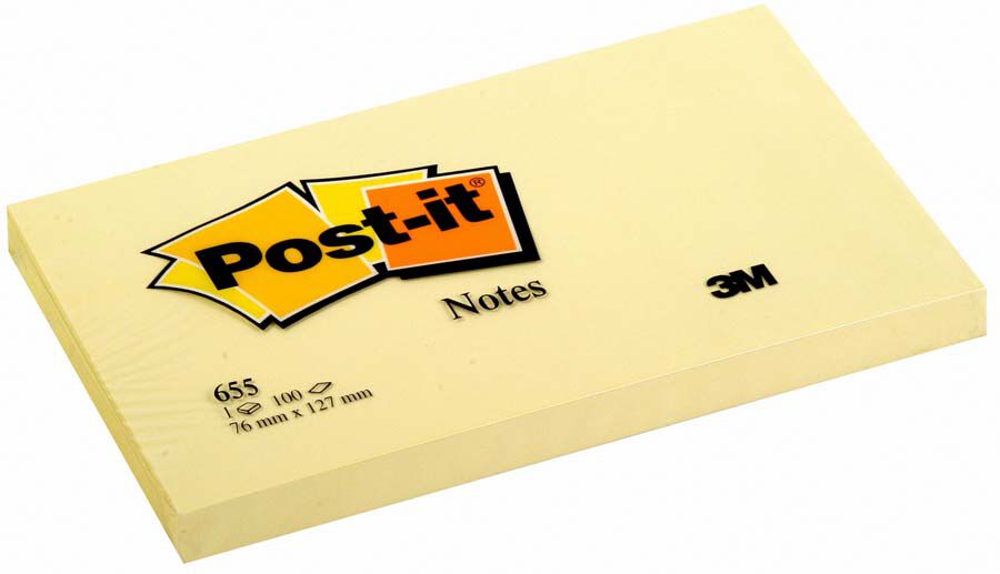Bloc Notes adhesives Post-it 76x127mm