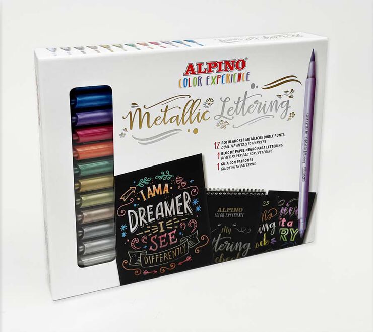 Set Metallic Lettering Alpino Color Experience