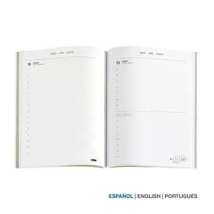 Agenda Miquelrius Plus Dia P&agrave;gina Multiling&uuml;e 2027 Basic Verd