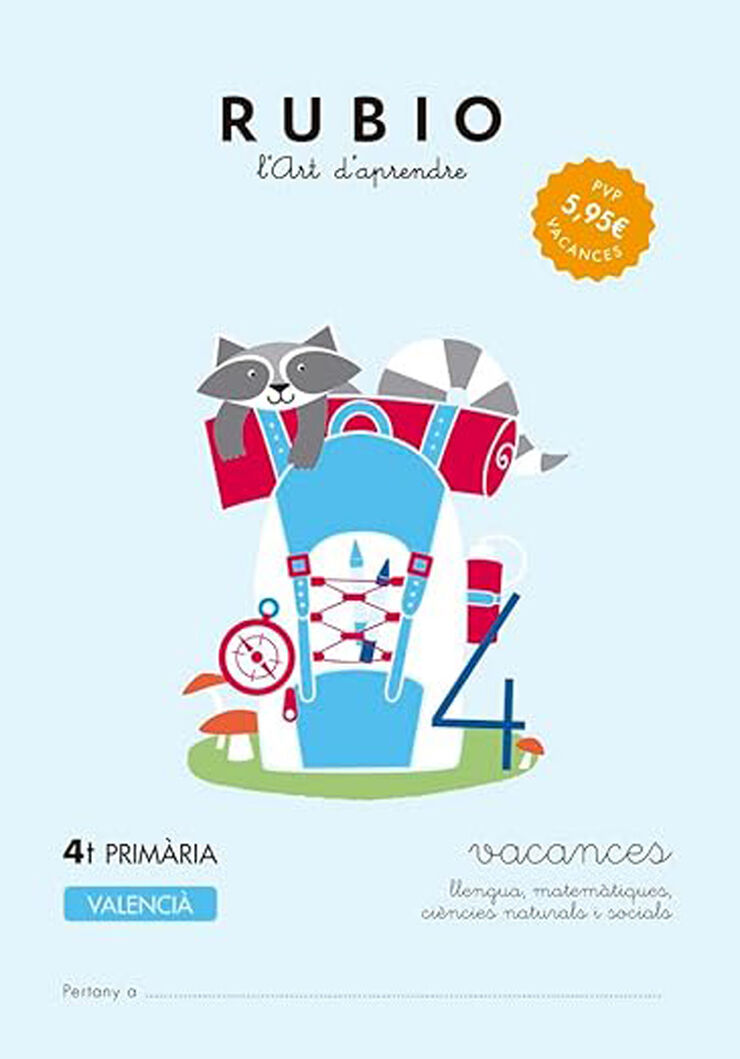 Quadern de Vacances 4t Primària Rubio Valencià
