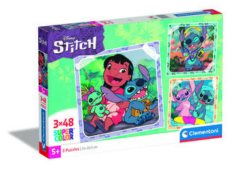 Puzle 3X48 Pc Disney Square Stitch