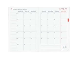 Agenda Planificador Finocam Y11 mes/vista mult 2026 gris