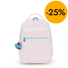 Mochila Kipling Seoul Lap Sea Pink Met