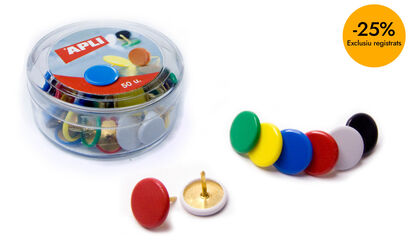 Xinxetes colors assortides Apli 50u