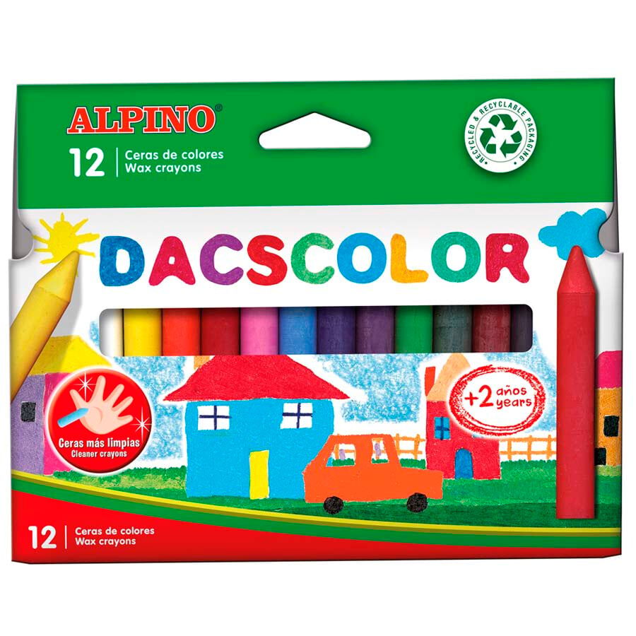 Ceras pl&aacute;sticas Dacscolor 12 colores