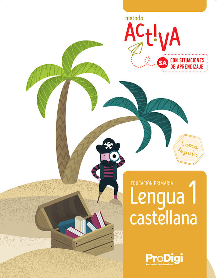 Lengua castellana 1&ordm; Primaria Letra ligada- Activa -Prodigi