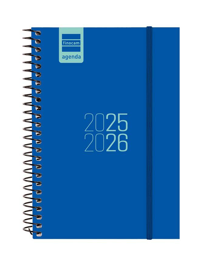 Agenda Finocam escolar espiral E8 setm/vista cat 2025-26 blau