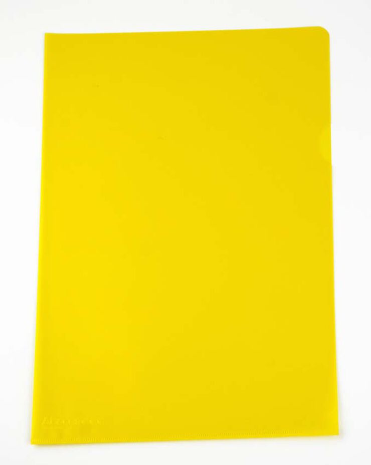 Dosier con uñero Abacus PP Folio amarillo 10u