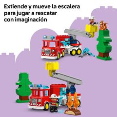 LEGO® DUPLO Town Camió de Bombers amb Mànega i Bombers 10473