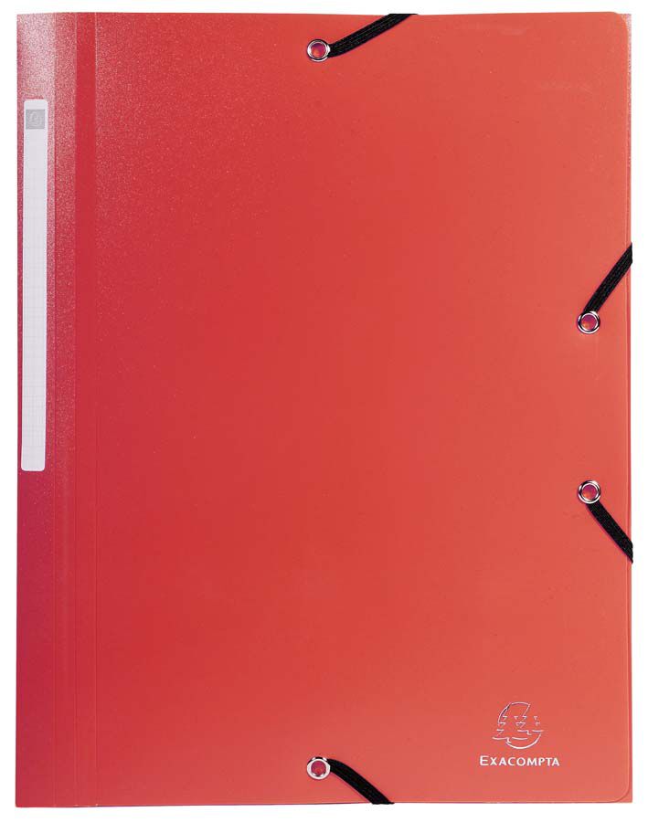 Carpeta solapes i gomes A4 Exacompta vermell