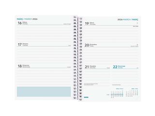 Agenda Finocam escolar Cool 1/8 sem/vista cat 2025-26 azul