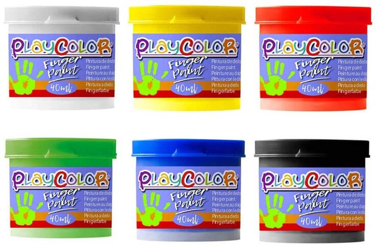 Pintura de dits Playcolor Basic 40ml 6 colors
