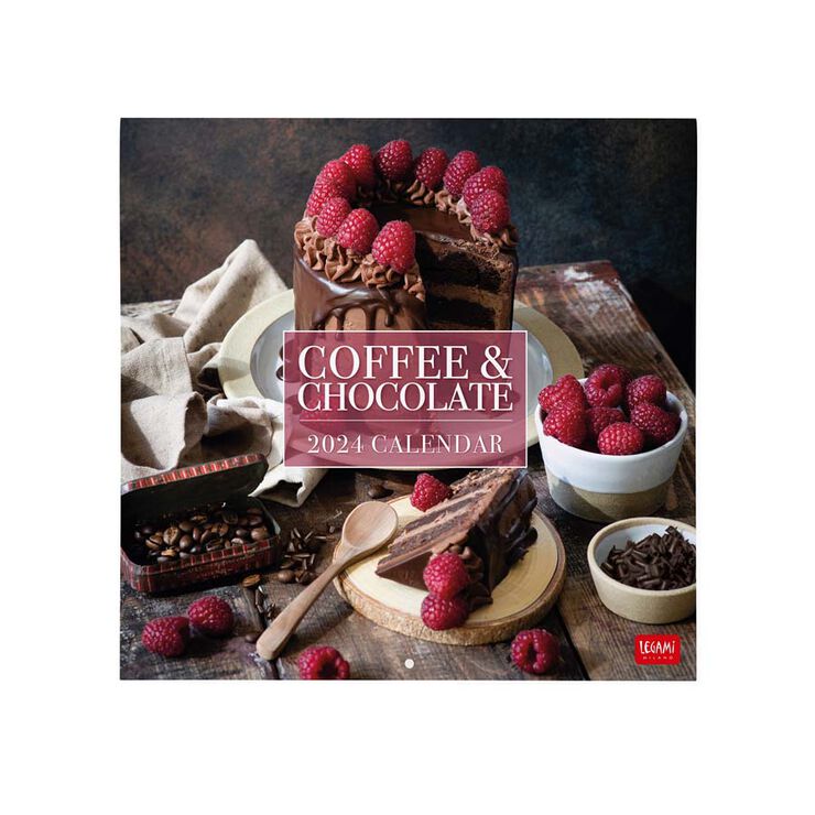 Calendario pared Legami 30X29 2024 Coffee&Chocolat