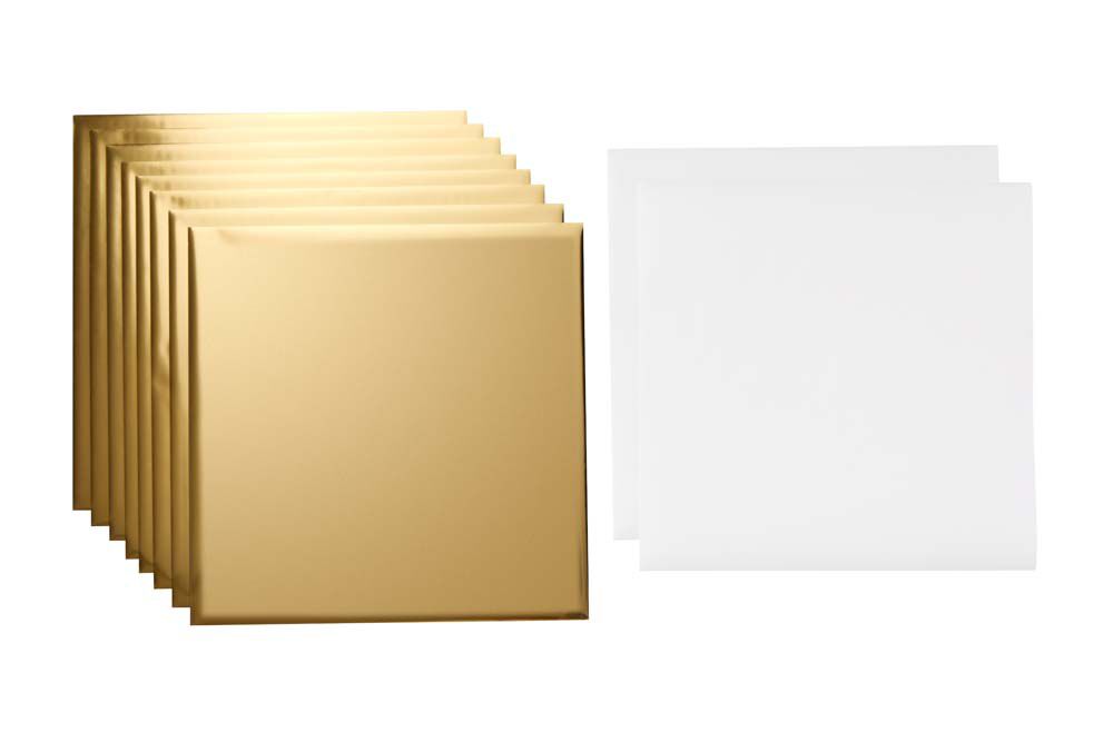 Foil 30x30cm oro 8 hojas