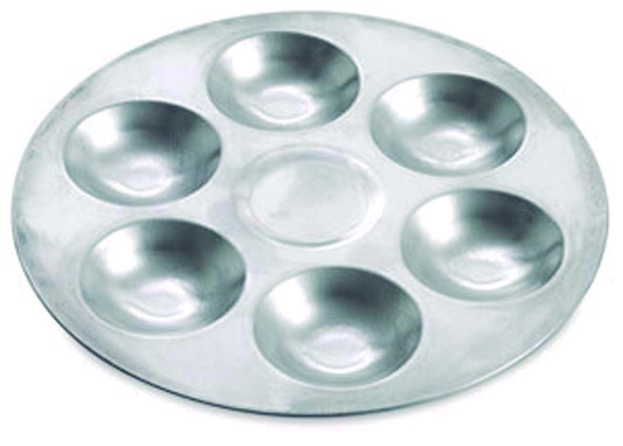 Paleta redonda aluminio Talens 6 pocillos