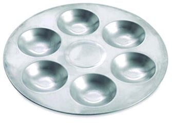 Paleta redonda aluminio Talens 6 pocillos