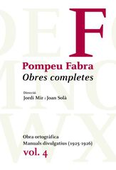 Pompeu Fabra. Obres completes, volum 4
