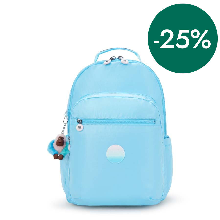 Mochila Kipling Seoul Lap Sea Blue Met