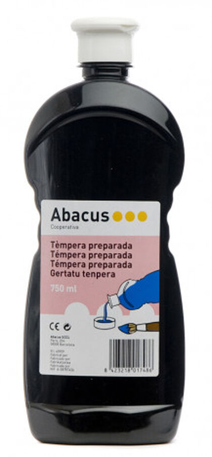 Témpera preparada Abacus 750 ml Negro Témpera preparada Abacus 750 ml Negro
