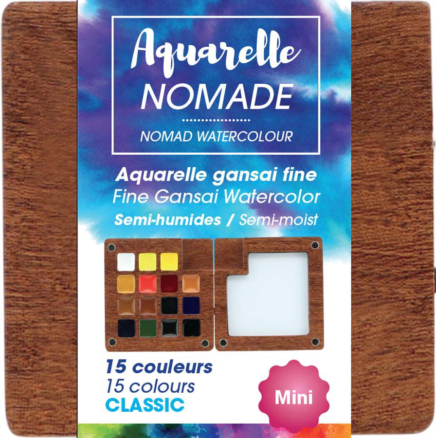 Mini Paleta Acuarela Nomad 15 colores