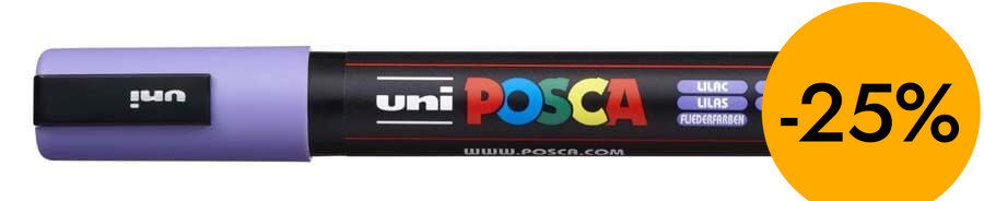 Rotulador Posca PC-5M 1,8-2,5mm lila