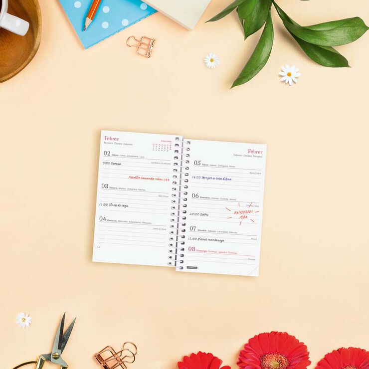 Agenda Finocam Design Collection E3 sem/vista horizontal cat 2026 Ahora