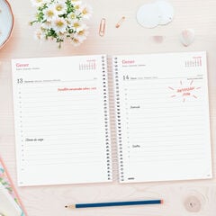 Agenda Finocam Design Collection D&iacute;a P&aacute;gina 2027 Catal&aacute;n Flora