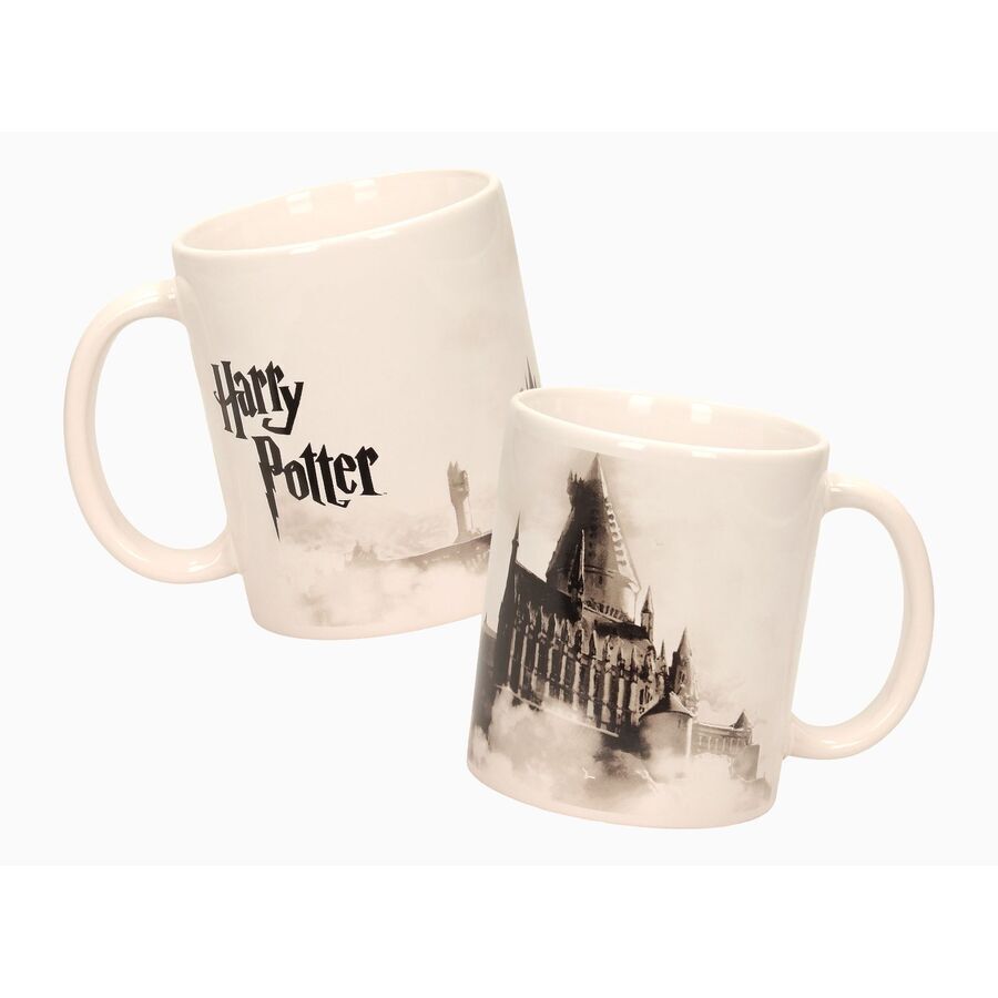 Tassa Hogwarts Cer&aacute;mica Blanca-Negra