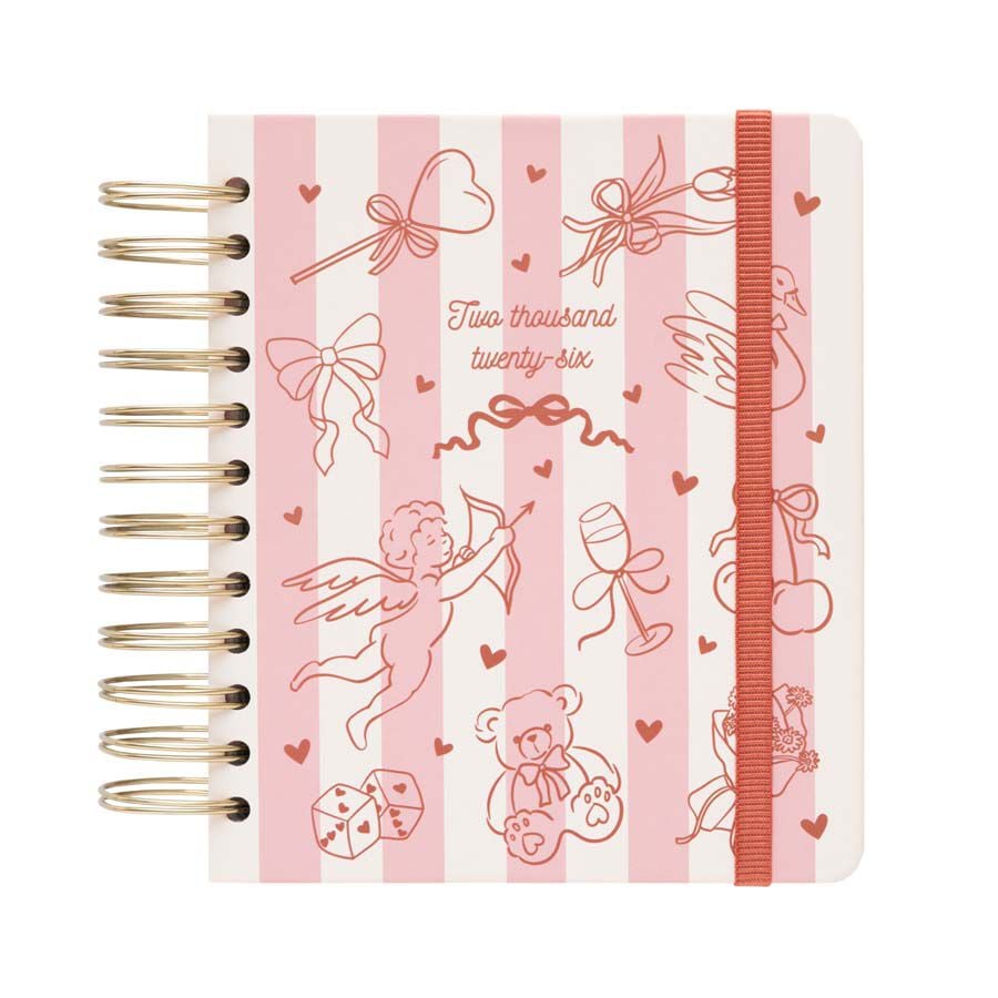 Agenda Kokonote d&iacute;a/p&aacute;g ingl&eacute;s 2026 Venus Coquette