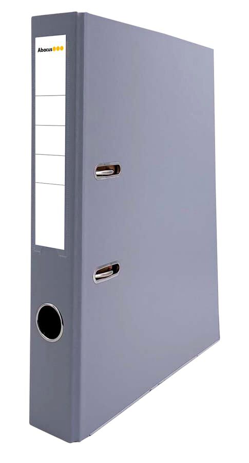 Archivador palanca Abacus A4 lomo estrecho gris