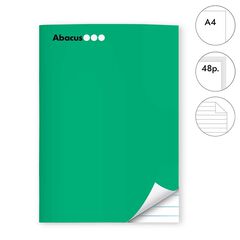 Libreta grapada Abacus A4 48 hojas raya verde