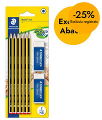 Set Staedtler 6 Llapis Noris HB + 2 gomes