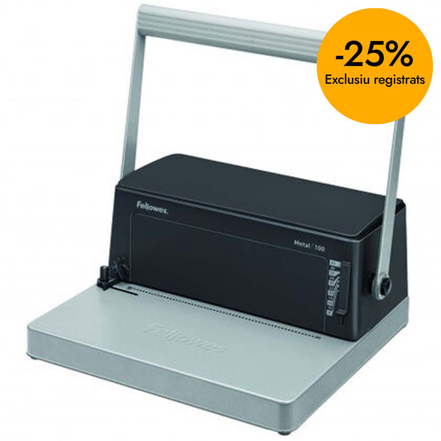 Enquadernadora espiral Fellowes Metal 100R