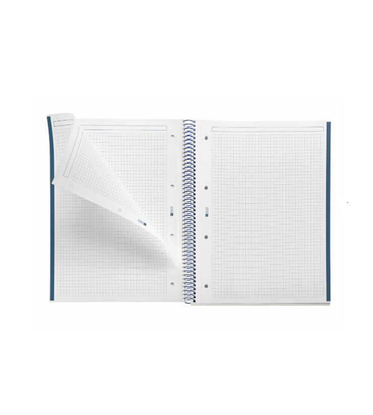 Notebook A4 Tapa Extra Dura 80 Hojas 5 &times; 5 Gradient Azul y Amarillo