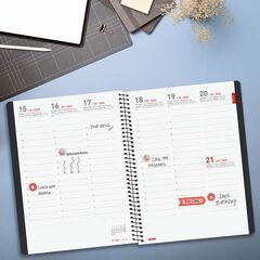 Agenda Finocam 16 meses Ikon E10 sem/vista vertical mult 2025-26 negro