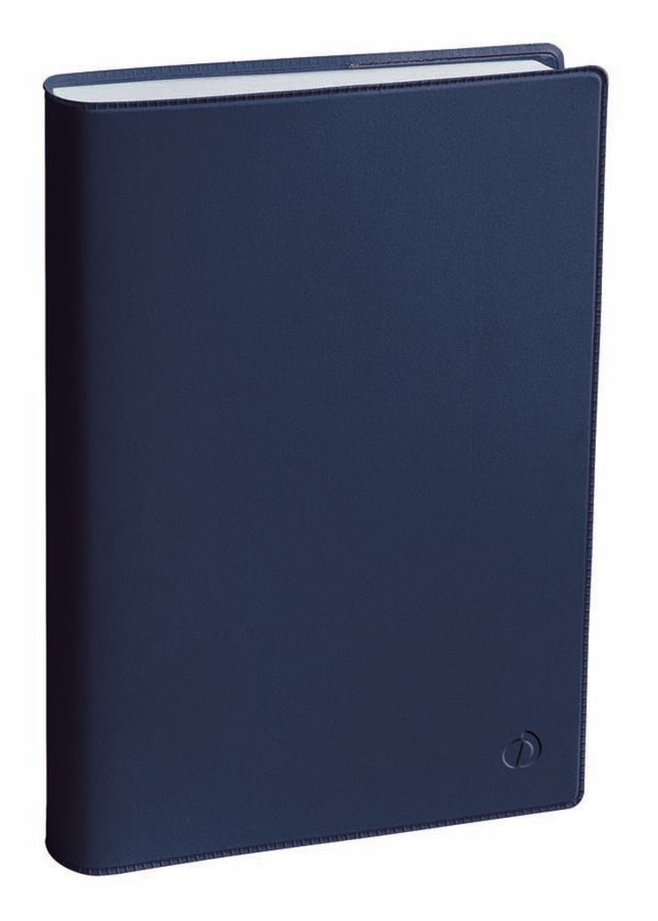 Agenda 16 meses Quo Vadis Touch A5 sem/vista mult. 2025-26 azul marino