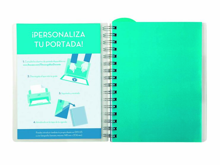 Agenda Professor Personal | 1/4 Setmana Vista, Castell&agrave; (2026-2027) &ndash; Blau